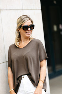 Top JUNE - Brown