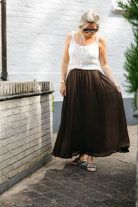 Skirt DELPHINE - Coffee