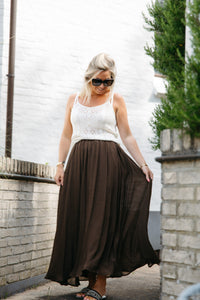 Skirt DELPHINE - Coffee