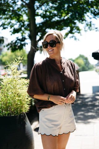 Blouse FEBE -  Chocolate