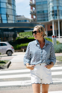 Blouse MARIE LOUISE - Blue
