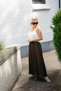 Skirt DELPHINE - Coffee
