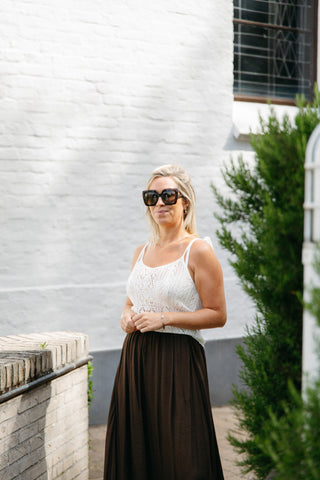 Skirt DELPHINE - Coffee