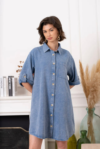 Dress IZË - Blue