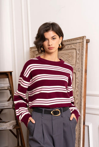 Sweater SHANA - Bordeaux