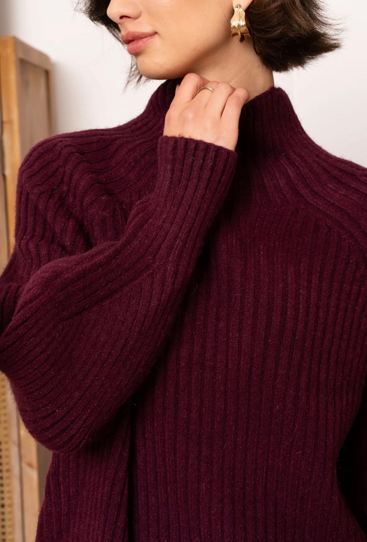 Knit MAYA - Burgundy