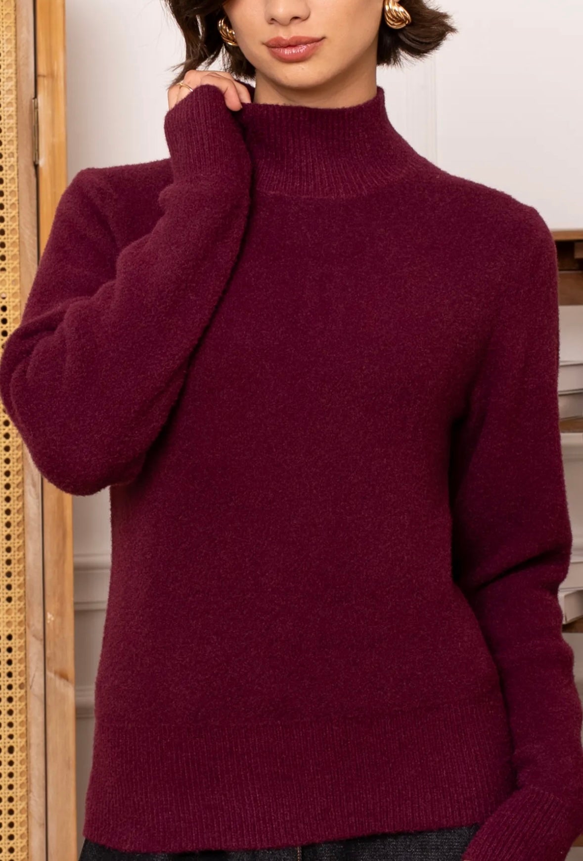 Knit NOOR - Burgundy