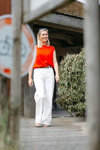 Pants ELEONORE - White