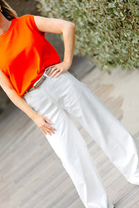 Pants ELEONORE - White