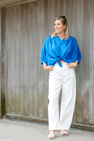 Blouse FEBE -  Royal Blue