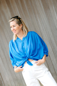 Blouse FEBE -  Royal Blue