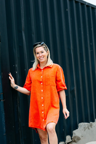Dress IZË - Coral