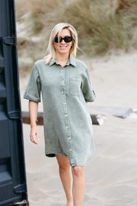 Dress IZË - Kaki