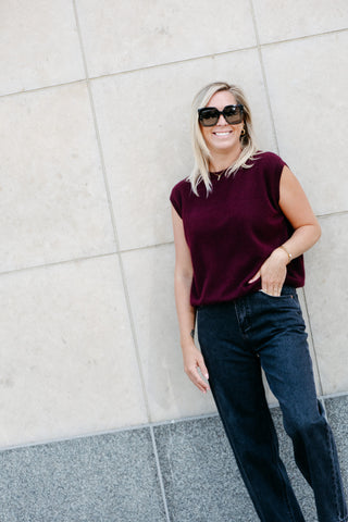 ANNA Debardeur  - Bordeaux