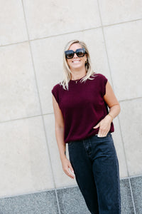 ANNA Debardeur  - Bordeaux