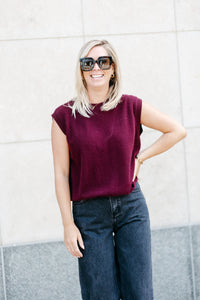 ANNA Debardeur  - Bordeaux