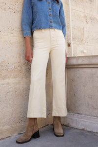 Pants VIVIANE - Velours (Beige)