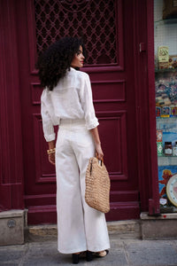 Jeans PALAZZO  - White