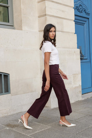 Jeans FANNY - Bordeaux