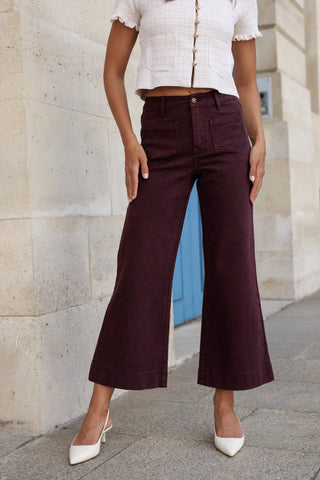 Jeans FANNY - Bordeaux