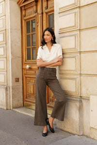Jeans FANNY - Kaki