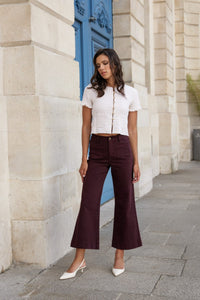 Jeans FANNY - Bordeaux