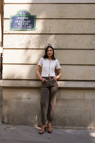 Jeans SOLANGE - Chocolate brown