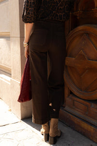 Jeans WILENETTE - Chocolate brown