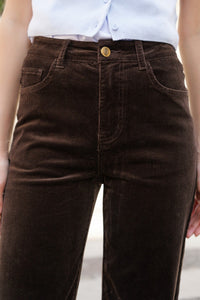 Pants ANNA Velvet - Chocolat