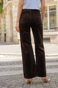 Pants ANNA Velvet - Chocolat