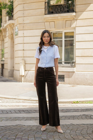 Pants ANNA Velvet - Chocolat