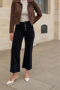 Pants VALENTINA Velvet - Marine