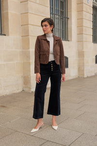 Pants VALENTINA Velvet - Marine