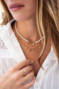 MY-Ketting met slotje en zoetwaterparels