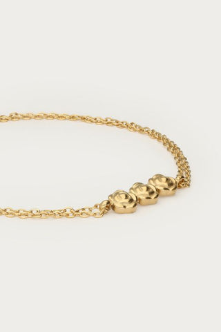 MY-Botanical dubbele armband met rozen