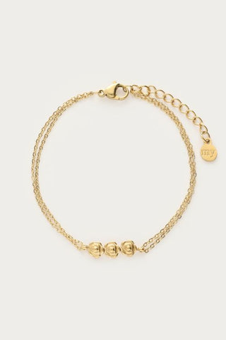 MY-Botanical dubbele armband met rozen