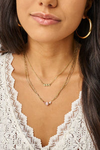 MY - Botanical dubbele ketting met rozen