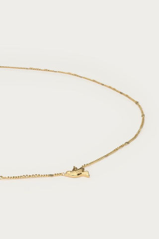 MY - Botanical minimalistische ketting met vogel