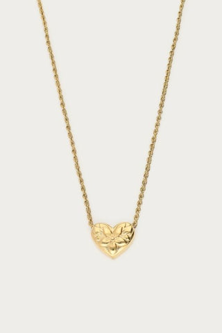 MY-Botanical ketting met bloemen hart