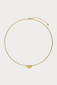MY-Botanical ketting met bloemen hart