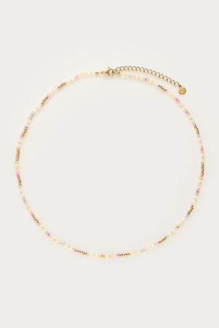 MY-Botanical ketting met groene kralen