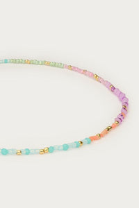 MY-Botanical ketting met multikleur kralen