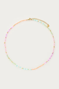 MY-Botanical ketting met multikleur kralen