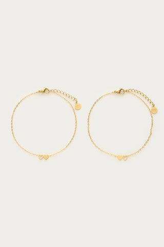 MY-Armbanden set twee hartjes