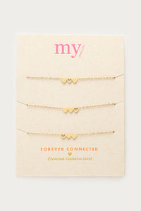 MY-Armbanden set drie hartjes