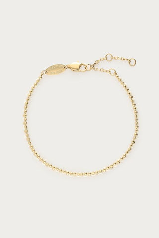 MY-Armband met ballchain & wit koord