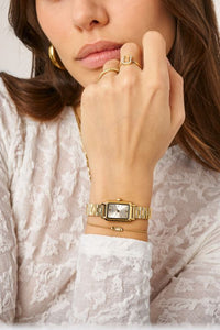 MY-Armband met peach steen