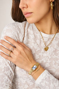 MY-Armband met lavender steen