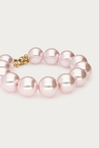 MY-Armband met licht roze glas parels