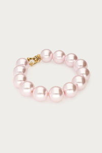 MY-Armband met licht roze glas parels